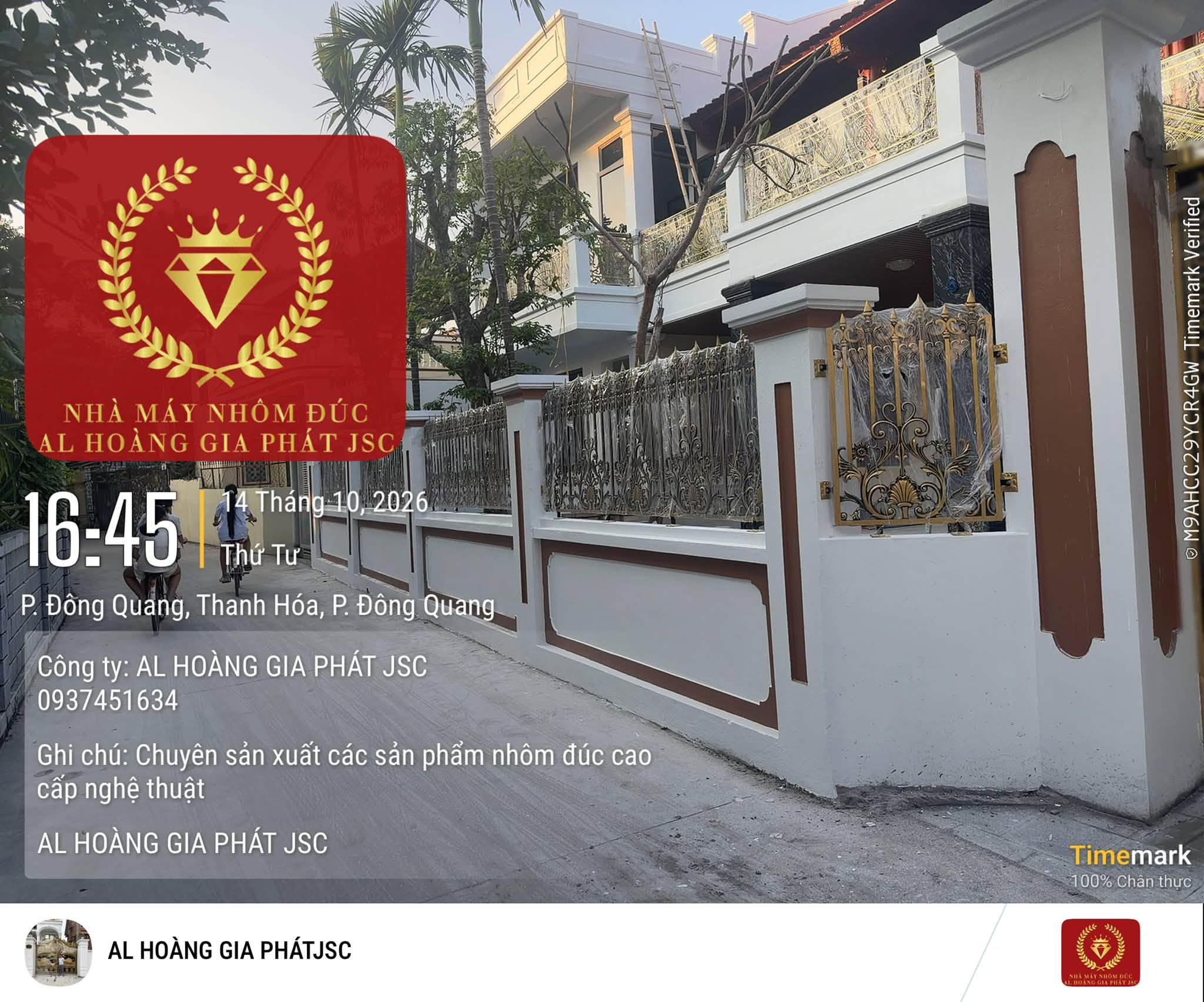 Lan Can Nhôm Đúc Uốn Cong Ban Công Bán Nguyệt 2